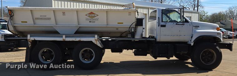 image for item DS5356 1990 GMC TopKick manure spreader truck