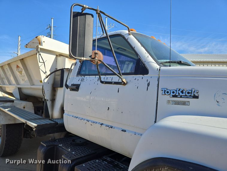 image for item DS5356 1990 GMC TopKick manure spreader truck