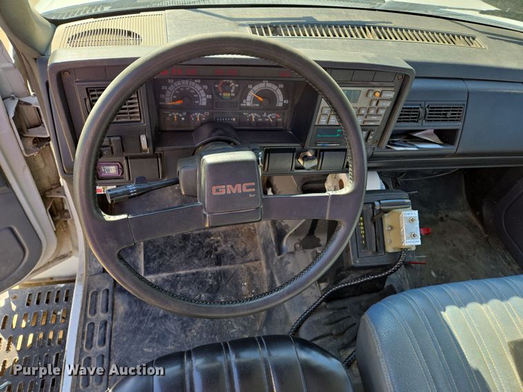 image for item DS5356 1990 GMC TopKick manure spreader truck