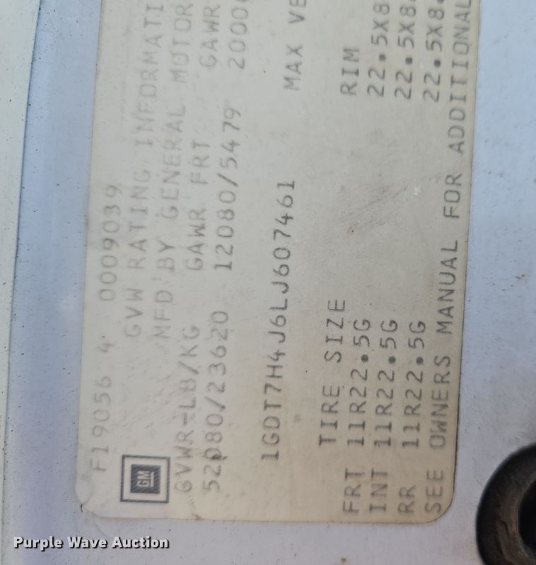 image for item DS5356 1990 GMC TopKick manure spreader truck