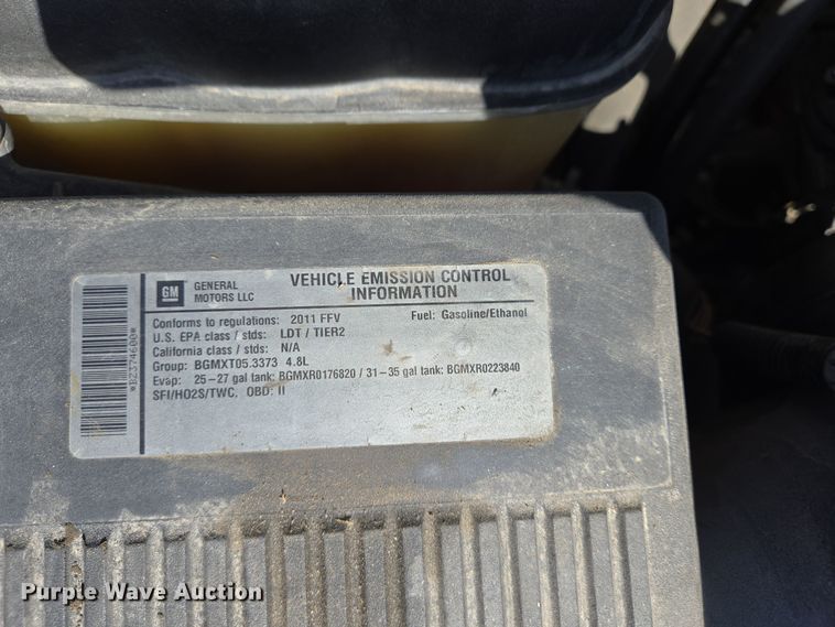 image for item DS5357 2011 Chevrolet Silverado 1500 Ext. Cab pickup truck