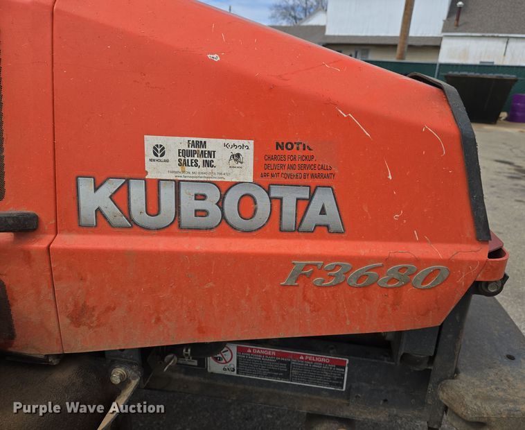 image for item DS5358 Kubota F3680 lawn mower