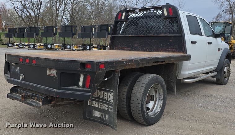 image for item DT6769 2011 Dodge Ram 5500 Crew Cab flatbed truck
