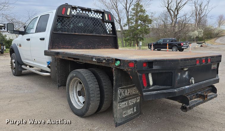 image for item DT6769 2011 Dodge Ram 5500 Crew Cab flatbed truck