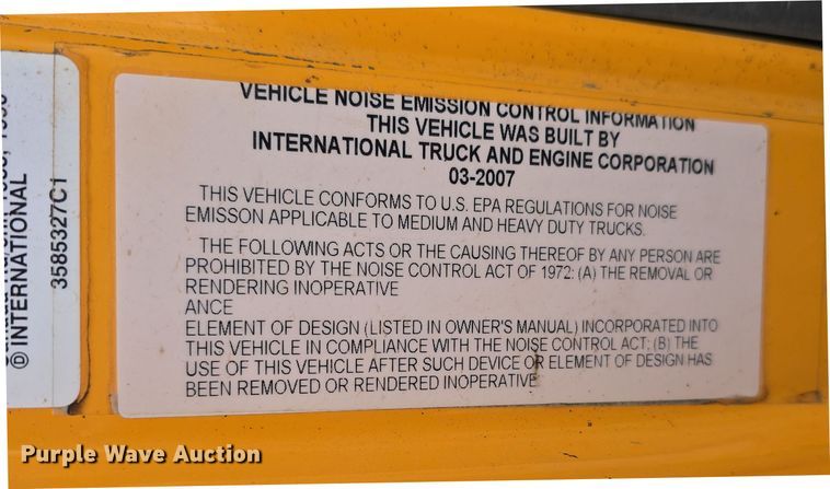 image for item DT6771 2008 International WorkStar 7400 dump truck