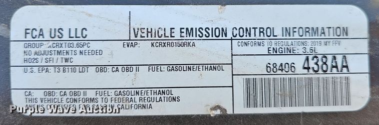 image for item DV0187 2019 Dodge Grand Caravan handicap accessible van