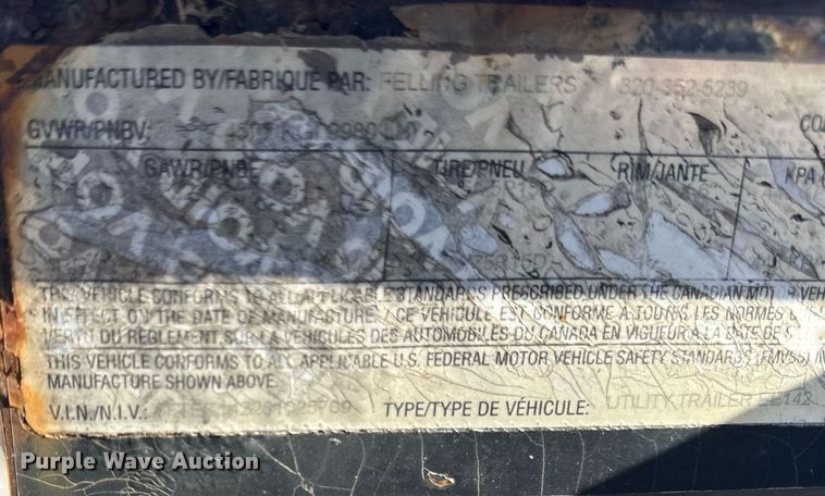 image for item DV0682 2006 Felling  equipment trailer