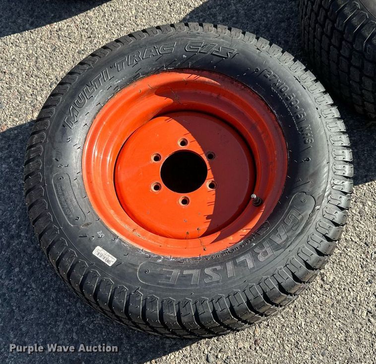 image for item DV0684 (4) 27x10.5-15 tires and wheels