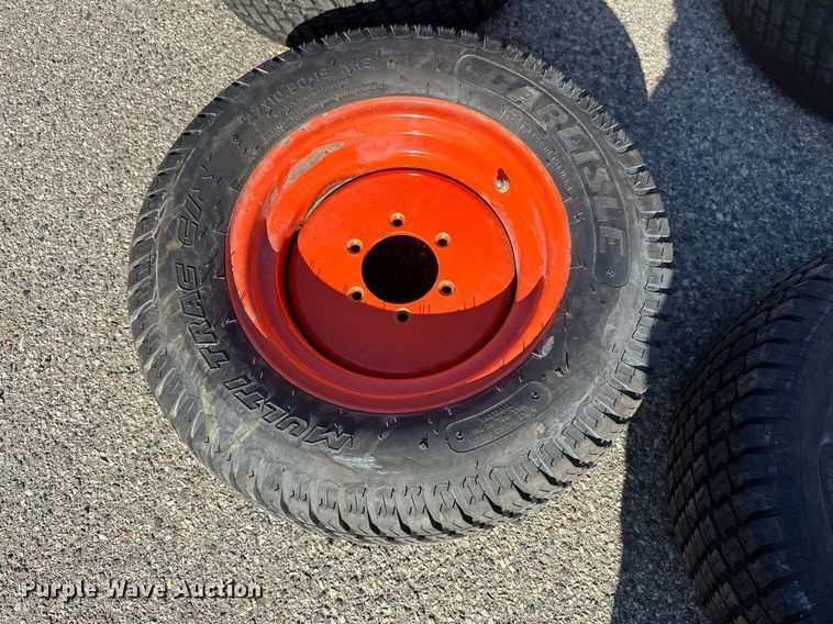 image for item DV0684 (4) 27x10.5-15 tires and wheels