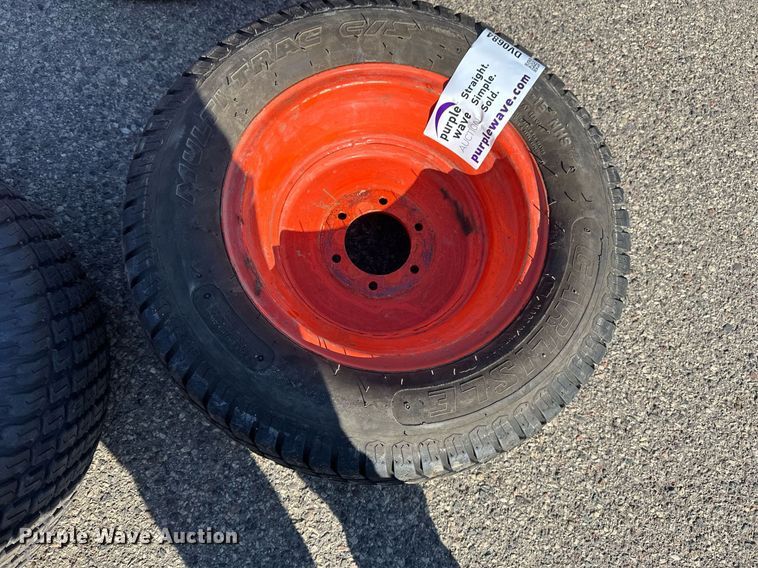 image for item DV0684 (4) 27x10.5-15 tires and wheels