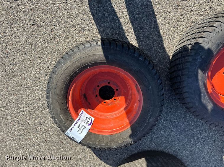 image for item DV0684 (4) 27x10.5-15 tires and wheels