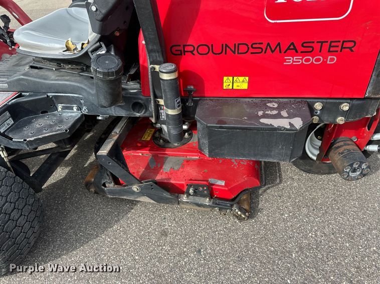 image for item DV0695 Toro Groundsmaster 3500D Sidewinder lawn mower