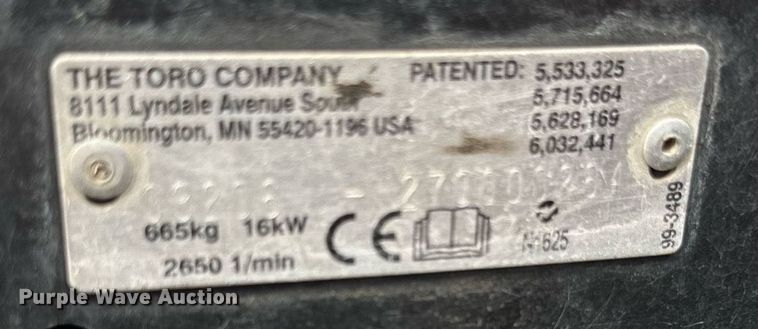 image for item DV0696 Toro Reelmaster 3100D reel mower