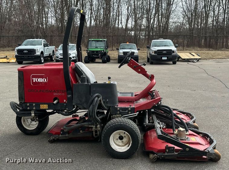 image for item DV0697 Toro Groundsmaster 3500D Sidewinder lawn mower