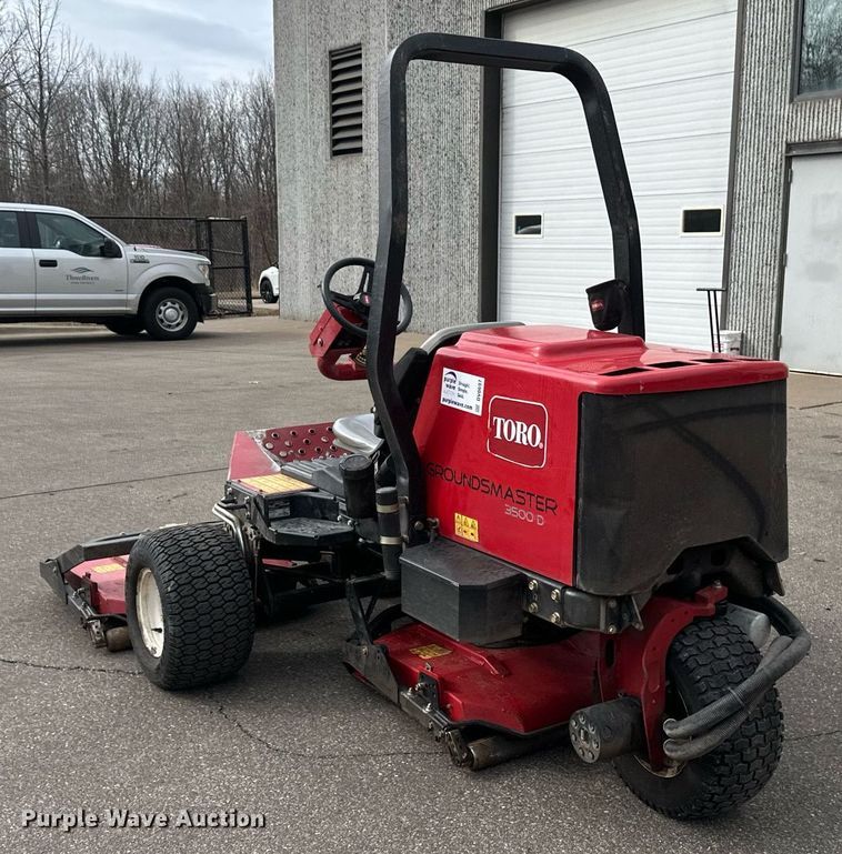 image for item DV0697 Toro Groundsmaster 3500D Sidewinder lawn mower