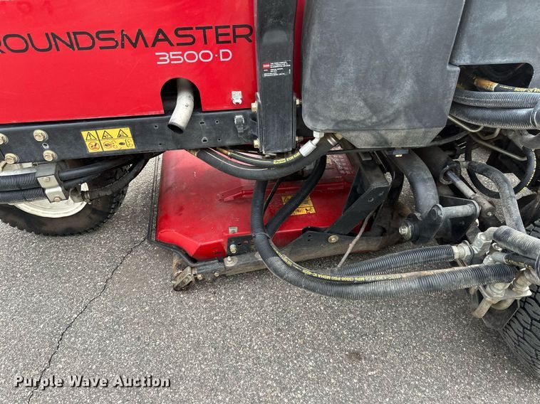 image for item DV0697 Toro Groundsmaster 3500D Sidewinder lawn mower
