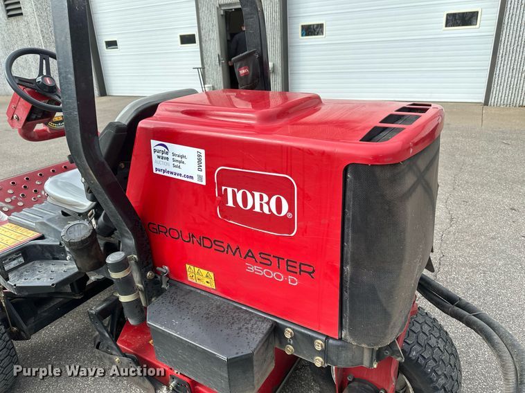 image for item DV0697 Toro Groundsmaster 3500D Sidewinder lawn mower