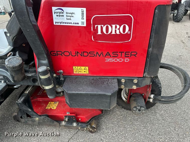 image for item DV0697 Toro Groundsmaster 3500D Sidewinder lawn mower