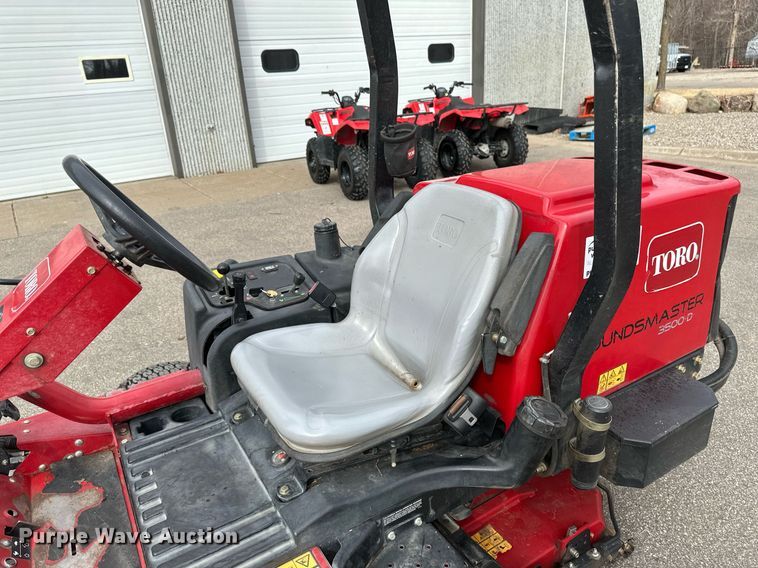 image for item DV0697 Toro Groundsmaster 3500D Sidewinder lawn mower