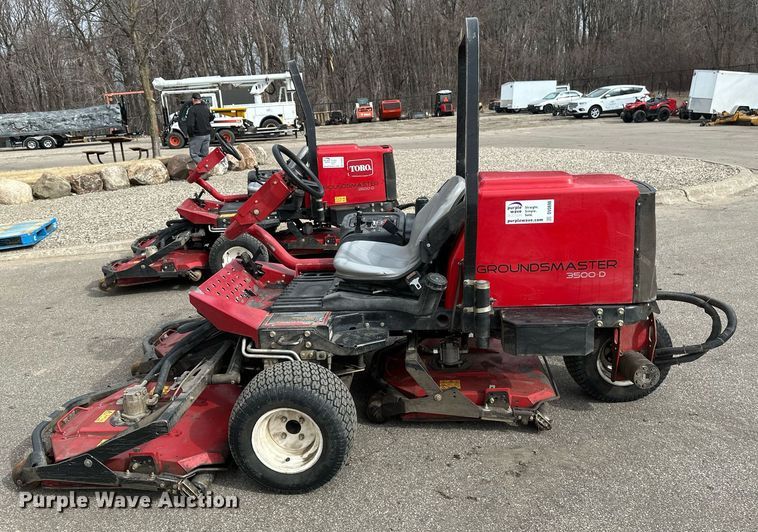 image for item DV0698 Toro Groundsmaster 3500D Sidewinder lawn mower