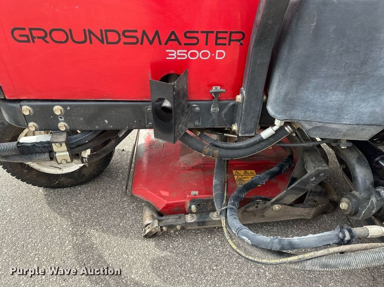 image for item DV0698 Toro Groundsmaster 3500D Sidewinder lawn mower