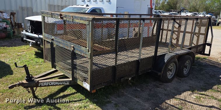 image for item DV1305 2001 Parker utility trailer