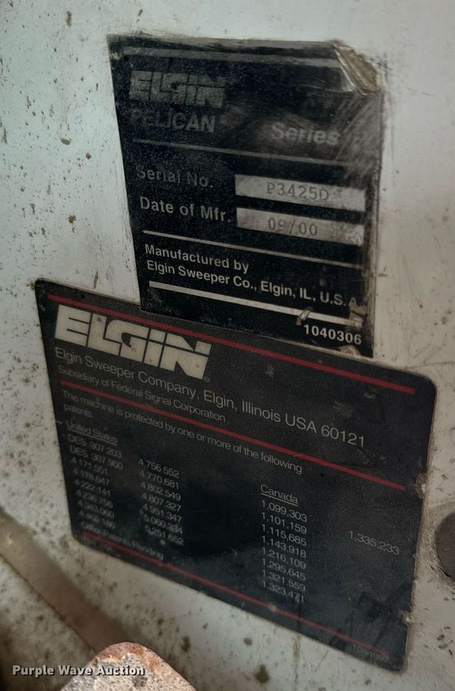 image for item DV1874 2000 Elgin Pelican Series P street sweeper