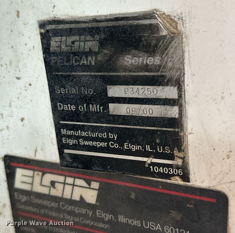 image for item DV1874 2000 Elgin Pelican Series P street sweeper