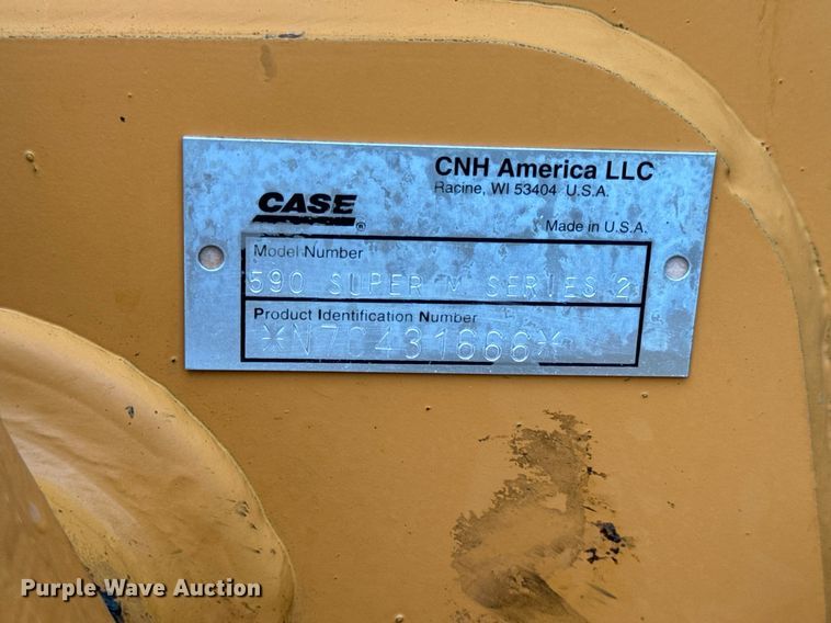 image for item DV1888 2007 Case 590 Super M Series 2 backhoe