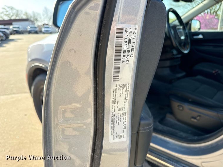 image for item DV1890 2021 Dodge Durango SSV SUV