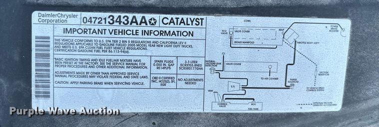 image for item DV2863 2005 Dodge Grand Caravan van