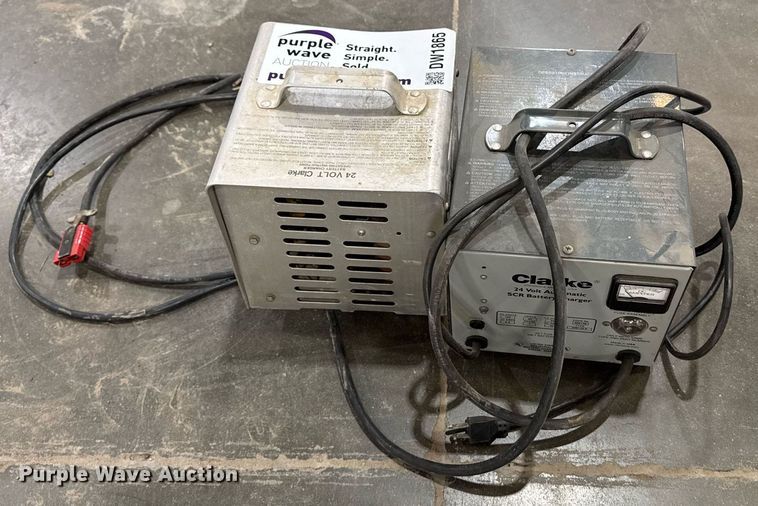 image for item DW1865 (2) Clark battery chargers