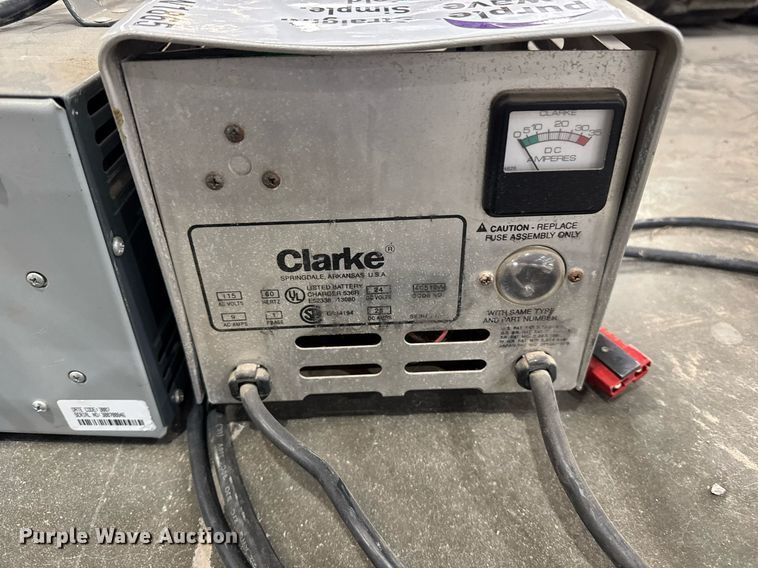 image for item DW1865 (2) Clark battery chargers