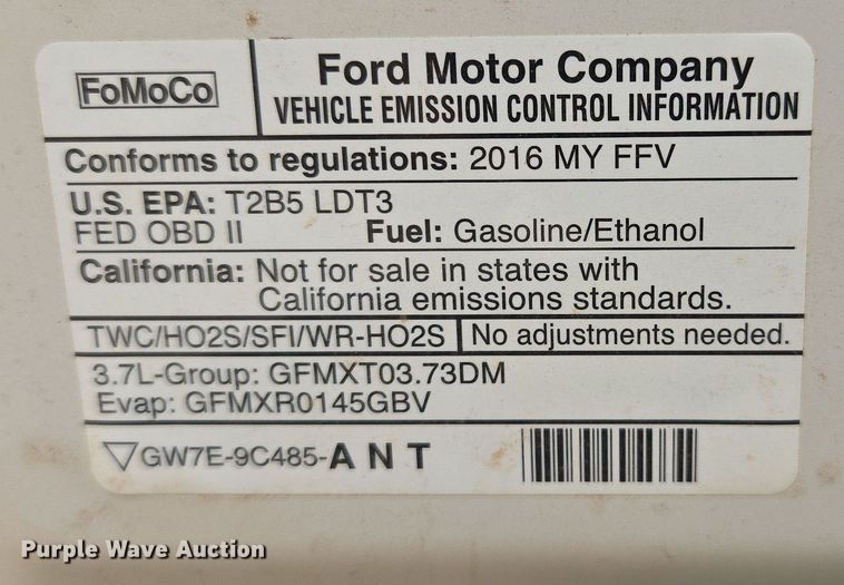 image for item DW8556 2016 Ford Explorer Police SUV