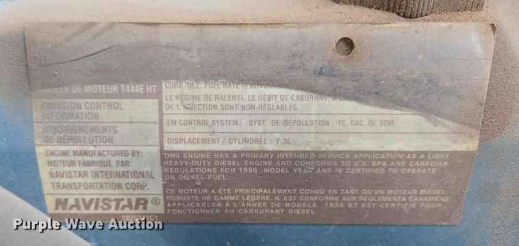 image for item DW8611 1996 International 4700 dump truck