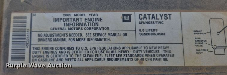 image for item DW8626 2005 Chevrolet Silverado 2500HD Ext. Cab pickup truck