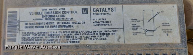 image for item DW8627 2004 Chevrolet Silverado 1500 Ext. Cab pickup truck