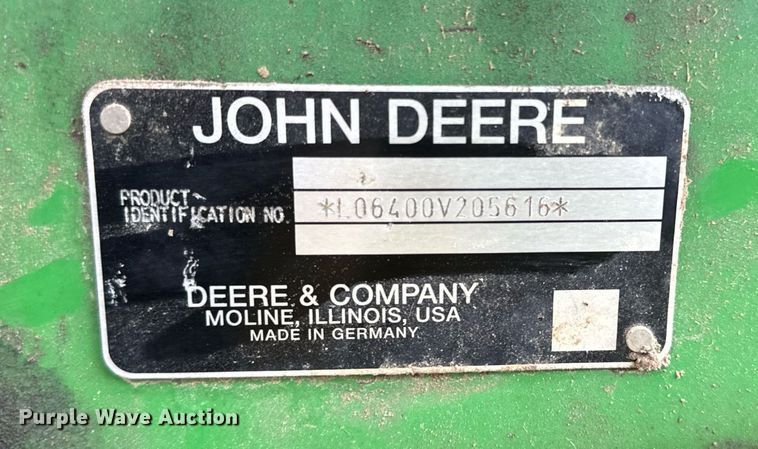 image for item DW8636 1997 John Deere 6400 MFWD tractor