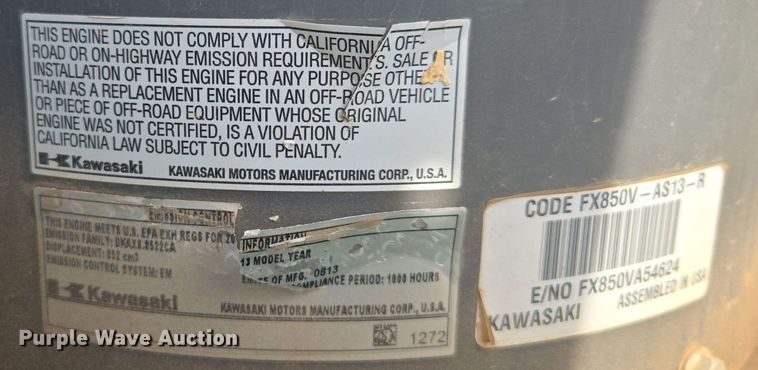 image for item DW8656 2013 John Deere Z950R ZTR lawn mower