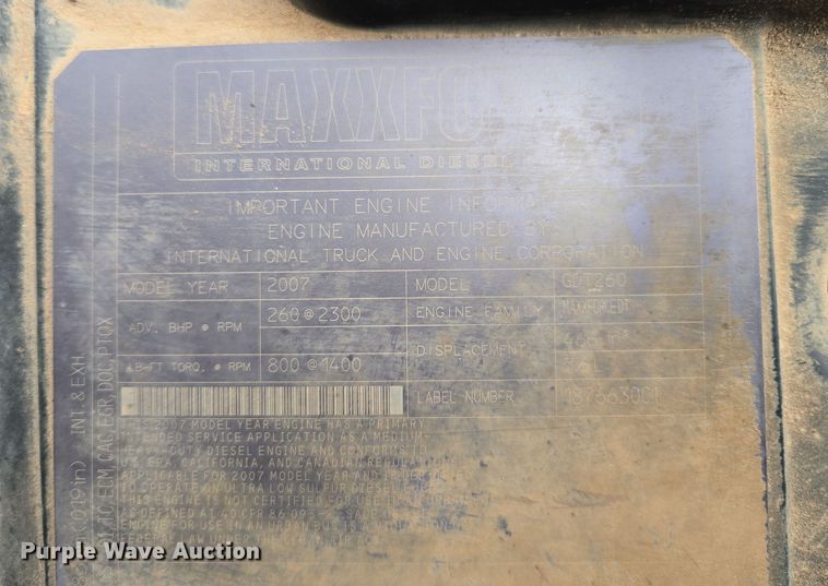 image for item DW8659 2008 International 7400 dump truck