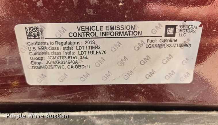 image for item DW8672 2018 GMC Acadia SUV