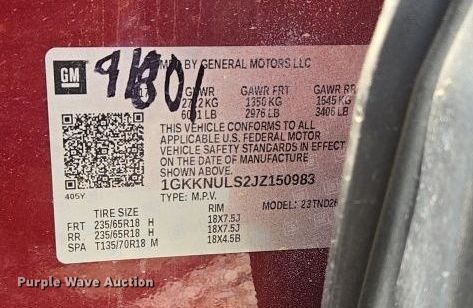 image for item DW8672 2018 GMC Acadia SUV