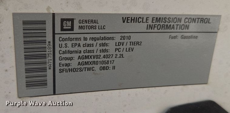 image for item DW8675 2010 Chevrolet Cobalt 