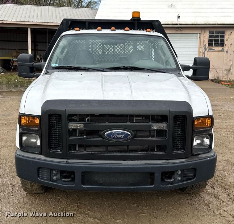 image for item ED4150 2009 Ford F350 Super Duty XL flatbed pickup truck