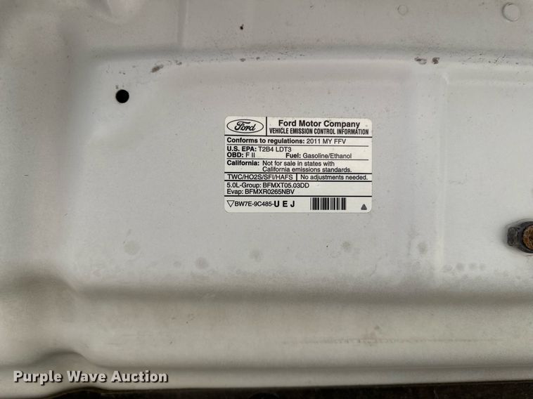 image for item ED4193 2011 Ford F150 XL SuperCab pickup truck