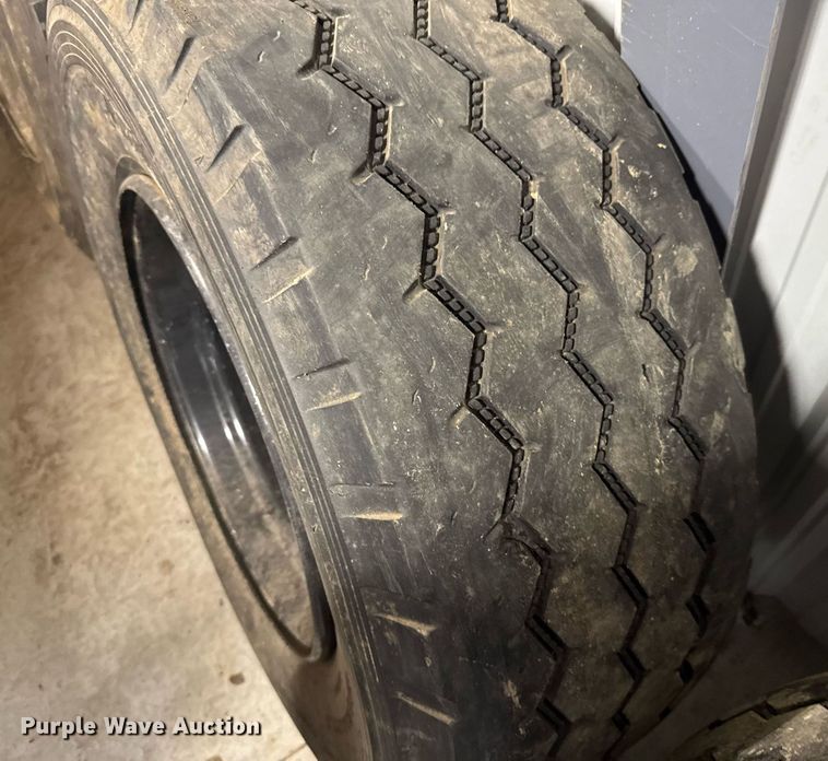 image for item EG6286 (3) 385/65R22.5 tires and wheels 