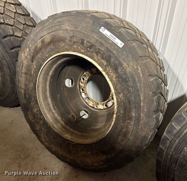 image for item EG6286 (3) 385/65R22.5 tires and wheels 