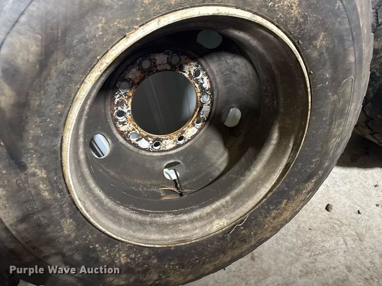 image for item EG6286 (3) 385/65R22.5 tires and wheels 