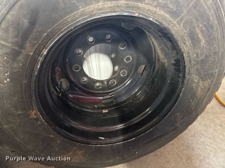 image for item EG6286 (3) 385/65R22.5 tires and wheels 