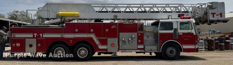 image for item EG6288 1985 Spartan RS20-3064 aerial platform fire truck